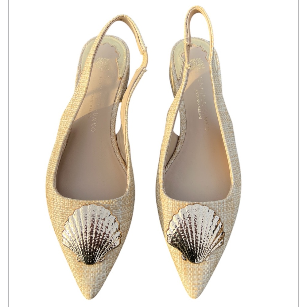 ANTONIO MELANI x JENNIFER SUMKO Laminerva Shell Sling back